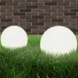 Lămpi glob cu led, 4 buc., 25 cm, pmma, sferic, 2 image