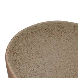 Lavoar de blat, nisipiu și maro 59x40x14 cm, ceramică, oval, 7 image