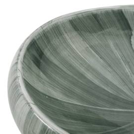 Lavoar de blat, verde, 59x40x15 cm, ceramică, oval, 7 image