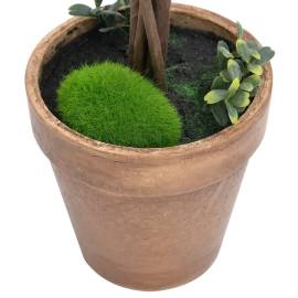 Plante artificiale cimișir cu ghiveci, 2 buc. verde 41 cm minge, 4 image