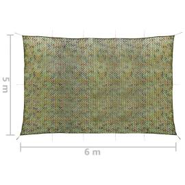 Plasă de camuflaj cu geantă de depozitare, verde, 5x6 m, 5 image