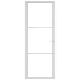 Ușă de interior, 76x201,5 cm, alb, sticlă esg și aluminiu, 3 image