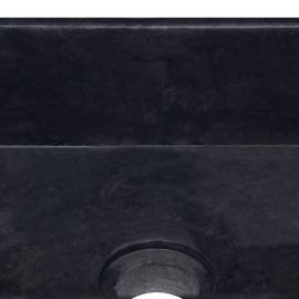 Chiuvetă, negru, 30x30x13 cm, marmură, 5 image