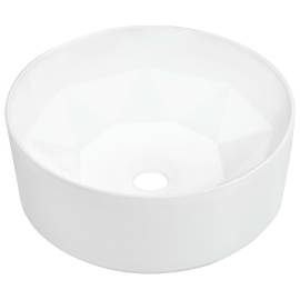Chiuvetă de baie, alb, 36 x 14 cm, ceramică, 2 image