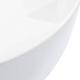 Chiuvetă de baie, alb, 36 x 14 cm, ceramică, 5 image