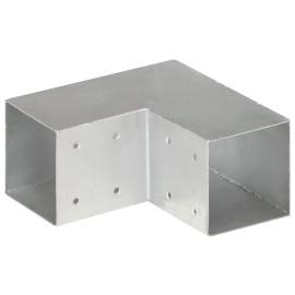 Conectori de grindă, formă l, 4 buc, 91x91 mm, metal galvanizat, 5 image