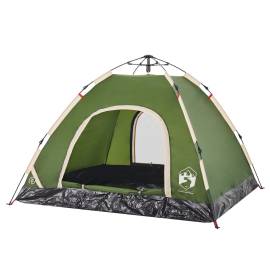 Cort de camping pentru 3 persoane, setare rapidă, verde, 5 image