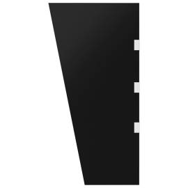 Panouri laterale pentru copertine ușă 2 buc. negru sticlă, 6 image