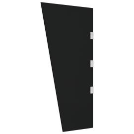 Panouri laterale pentru copertine ușă 2 buc. negru sticlă, 8 image