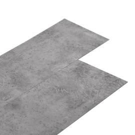 Plăci de pardoseală, maro ciment, 4,46 m², 3 mm, pvc, 2 image