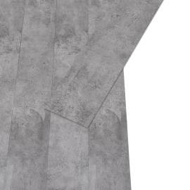 Plăci de pardoseală, maro ciment, 4,46 m², 3 mm, pvc, 3 image