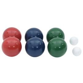 Set mingi de bocce 8 piese geantă de transport lemn masiv pin, 6 image