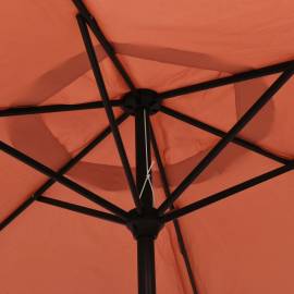 Umbrelă de soare, cărămiziu, 200 x 224 cm, aluminiu, 5 image