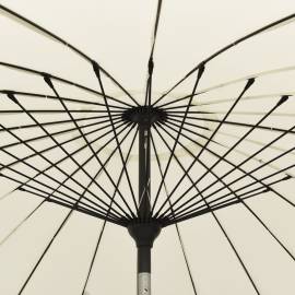 Umbrelă de soare de exterior, stâlp aluminiu, nisipiu, 270 cm, 5 image