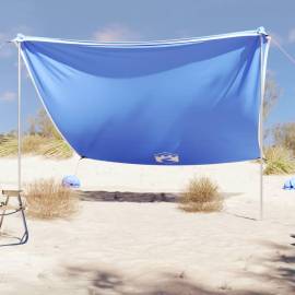 Baldachin de plajă cu ancore de nisip, albastru, 304x300 cm, 3 image