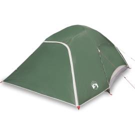 Cort de camping cupolă pentru 6 persoane, verde, impermeabil, 2 image