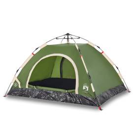 Cort de camping pentru 2 persoane, setare rapidă, verde, 2 image