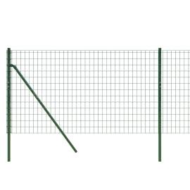 Gard plasă de sârmă, verde, 1x25 m, oțel galvanizat, 4 image