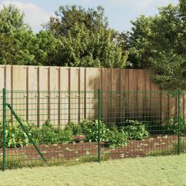 Gard plasă de sârmă cu țăruși de fixare, verde, 1x10 m