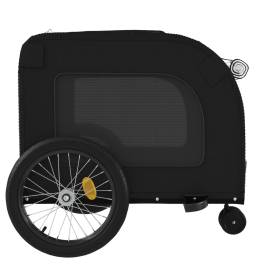 Remorcă bicicletă animale companie, negru, textil oxford/fier, 7 image