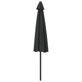 Umbrelă de balcon tijă aluminiu negru 300x155x223cm semirotund, 5 image