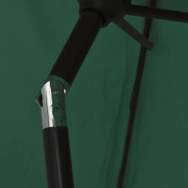 Umbrelă de soare, verde, 200 x 224 cm, aluminiu, 6 image