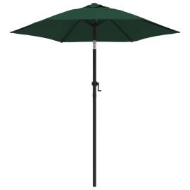 Umbrelă de soare, verde, 200 x 224 cm, aluminiu, 2 image