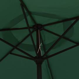 Umbrelă de soare, verde, 200 x 224 cm, aluminiu, 5 image