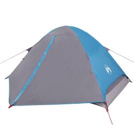 Cort de camping cupolă pentru 2 persoane, albastru, impermeabil, 2 image