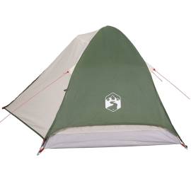 Cort de camping cupolă pentru 4 persoane, verde, impermeabil, 8 image