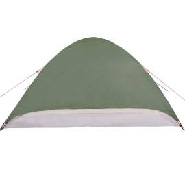 Cort de camping cupolă pentru 4 persoane, verde, impermeabil, 9 image