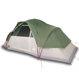 Cort de camping cupolă pentru 9 persoane, verde, impermeabil, 2 image