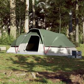 Cort de camping cupolă pentru 9 persoane, verde, impermeabil, 3 image