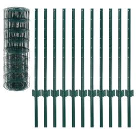 Gard euro, verde, 20 x 0,8 m, oțel, 3 image