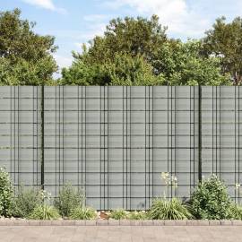 Paravane de grădină, 10 buc., gri piatră, 252,5x19 cm, pvc
