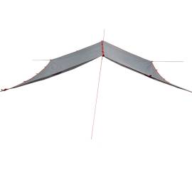 Prelată de camping, gri și portocaliu, 300x294 cm, impermeabilă, 3 image