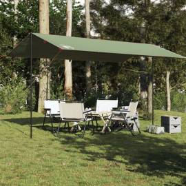 Prelată de camping, verde, 500x294 cm, impermeabilă, 3 image