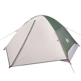 Cort de camping cupolă pentru 2 persoane, verde, impermeabil, 2 image