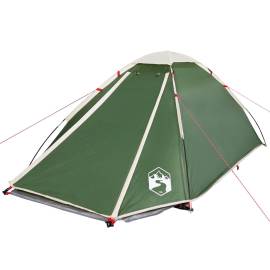 Cort de camping cupolă pentru 2 persoane, verde, impermeabil, 5 image