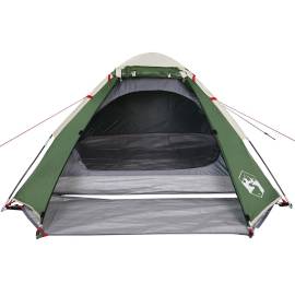 Cort de camping cupolă pentru 2 persoane, verde, impermeabil, 6 image