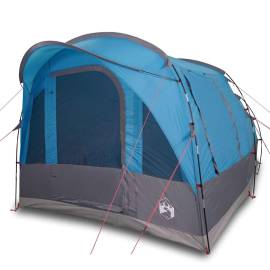 Cort de camping pentru 3 persoane, albastru, impermeabil, 4 image