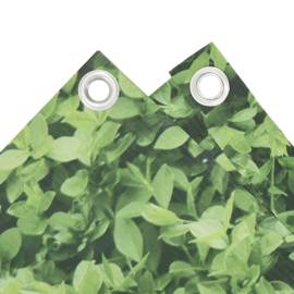 Paravan de grădină cu aspect de plantă, verde, 400x75 cm pvc, 3 image