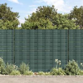 Paravane de grădină, 10 buc., verde, 252,5x19 cm, pvc