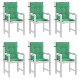 Perne cu spătar mic, 6 buc., verde, 100x50x3 cm, textil oxford, 4 image