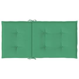 Perne cu spătar mic, 6 buc., verde, 100x50x3 cm, textil oxford, 6 image