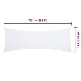 Plasă de camuflaj cu geantă de depozitare, alb, 753x199 cm, 7 image