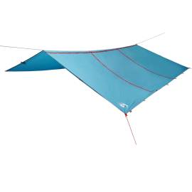 Prelată de camping, albastru, 420x440 cm, impermeabilă, 2 image