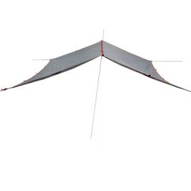 Prelată de camping, gri și portocaliu, 360x294 cm, impermeabilă, 5 image