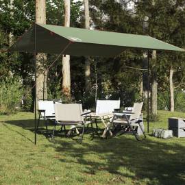 Prelată de camping, verde, 400x294 cm, impermeabilă, 3 image