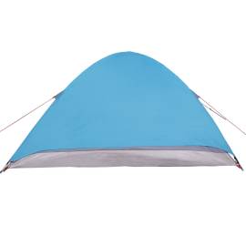 Cort de camping cupolă pentru 4 persoane, albastru, impermeabil, 9 image